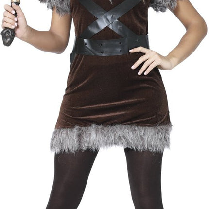 Viking Kostuum Bruin Grijs Dames van Fiestas Guirca koop je bij Partywinkel
