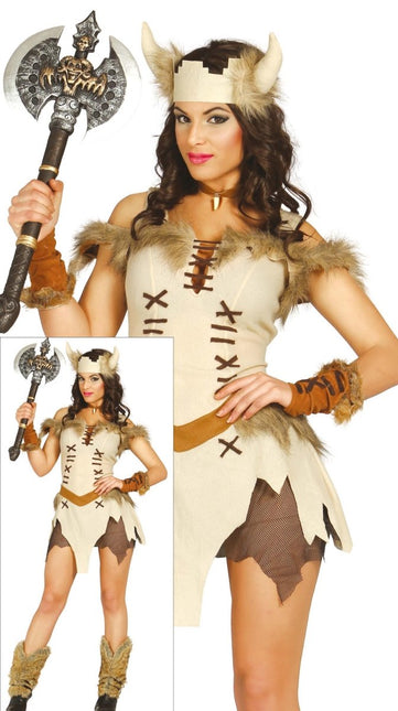 Viking Kostuum Dames Bruin van Fiestas Guirca koop je bij Partywinkel