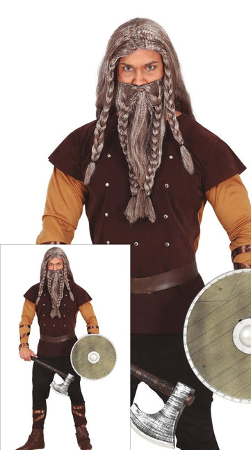Viking Kostuum Heren Bruin van Fiestas Guirca koop je bij Partywinkel