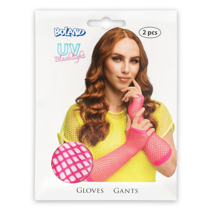 Visnet Handschoenen Regenboog Lang van Boland koop je bij Partywinkel