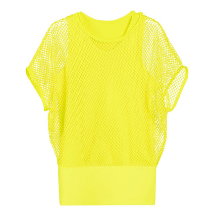 Visnet Shirt Geel Dames M/L van Boland koop je bij Partywinkel
