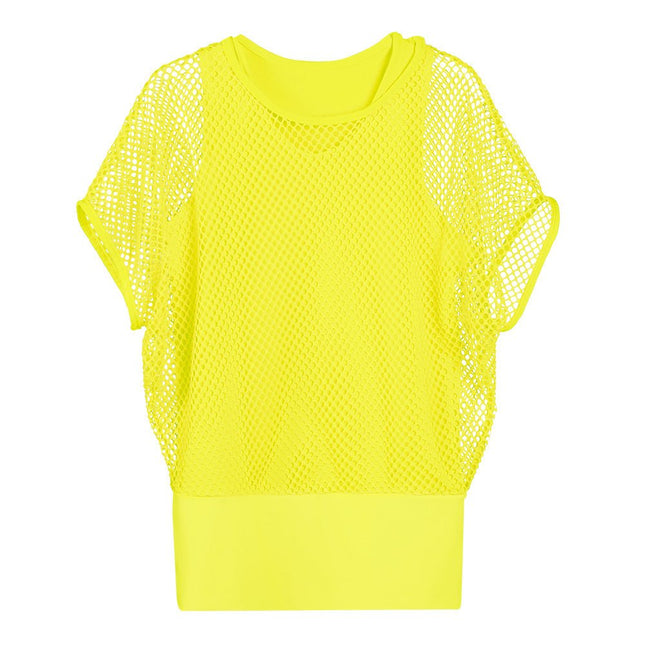 Visnet Shirt Geel Dames M/L van Boland koop je bij Partywinkel