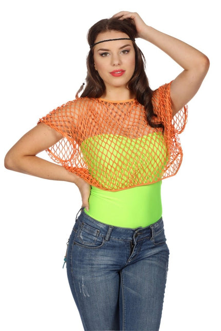 Visnet Shirt Oranje van Wilbers & Wilbers koop je bij Partywinkel