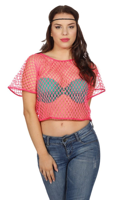 Visnet Shirt Roze van Wilbers & Wilbers koop je bij Partywinkel