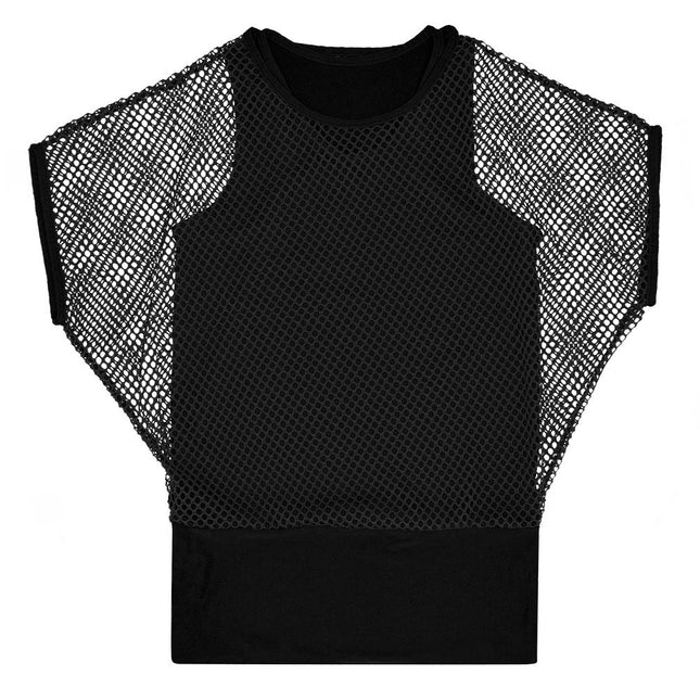Visnet Shirt Zwart Dames M/L van Boland koop je bij Partywinkel