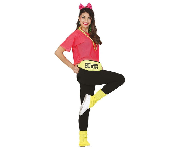 Visnet T/shirt Neon Roze Kort L van Fiestas Guirca koop je bij Partywinkel
