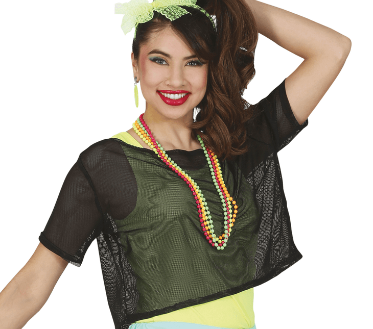 Visnet T/shirt Zwart Kort L van Fiestas Guirca koop je bij Partywinkel