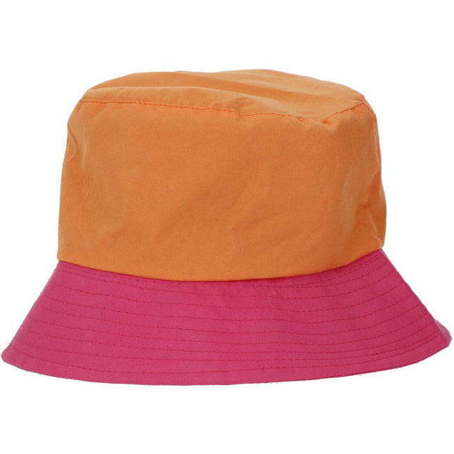 Vissershoed Colorblock Oranje/Roze van Folat koop je bij Partywinkel