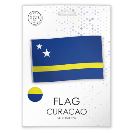 Vlag Curacao 1,5m van WeFiesta koop je bij Partywinkel