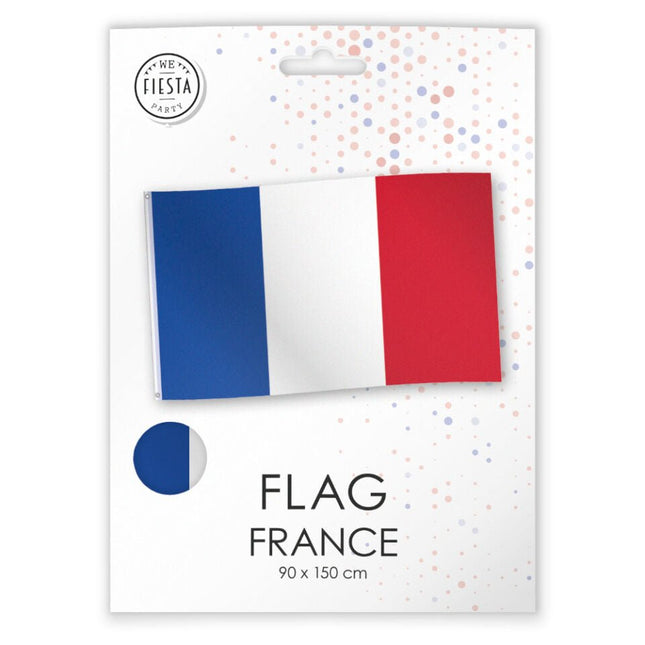 Vlag Frankrijk 1,5m van WeFiesta koop je bij Partywinkel
