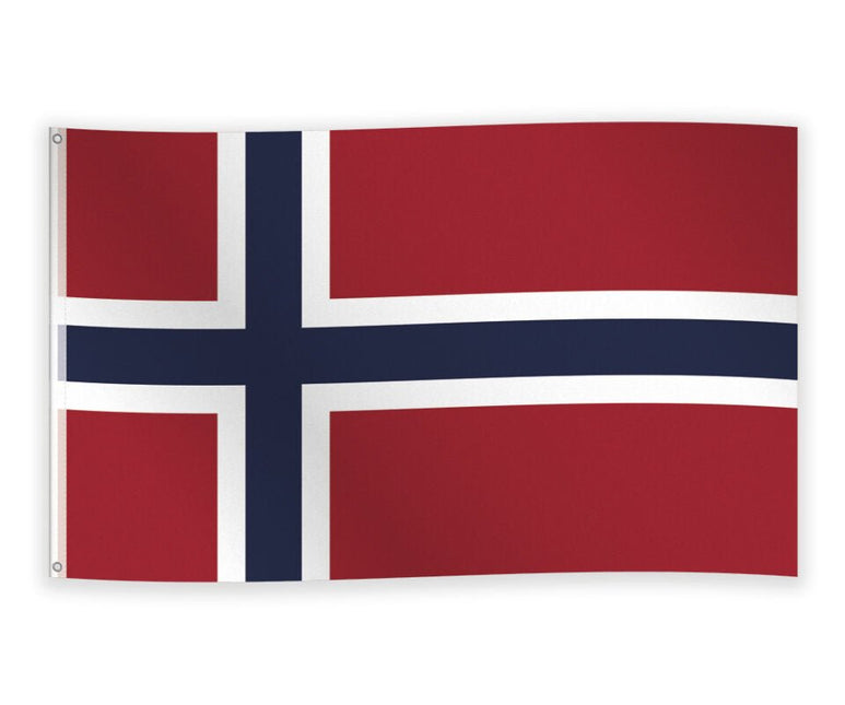 Vlag Noorwegen 1,5m van WeFiesta koop je bij Partywinkel