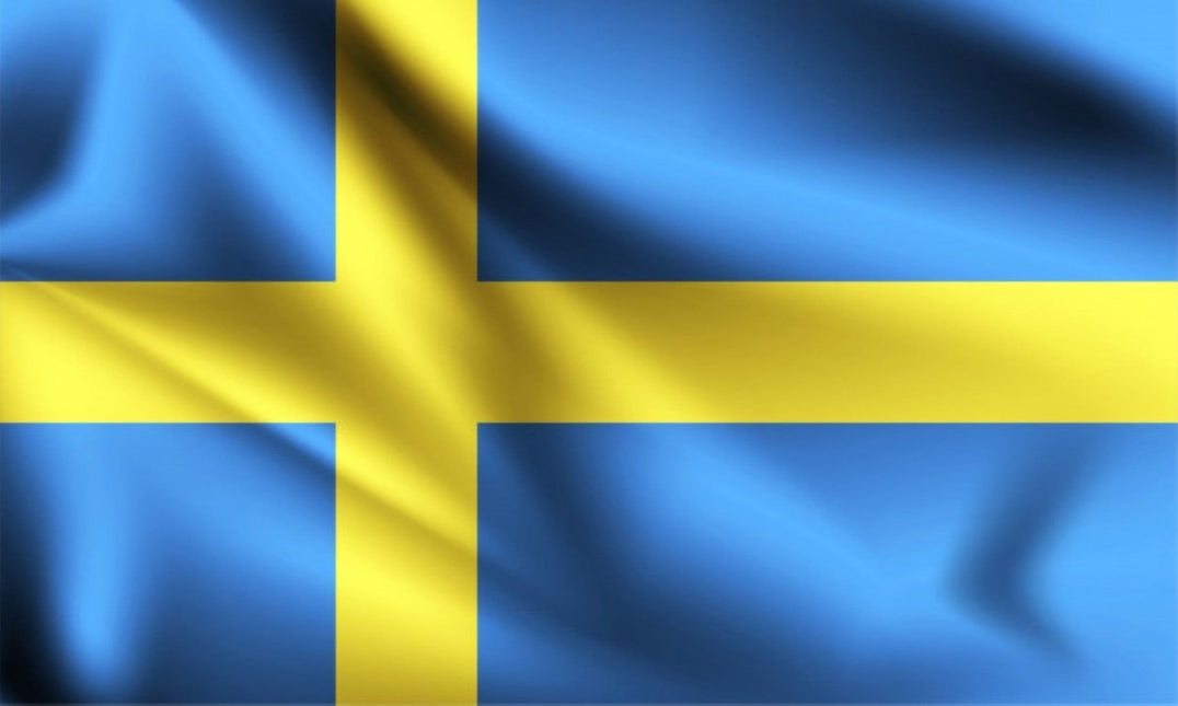 Vlag Zweden 150cm van Partychimp koop je bij Partywinkel