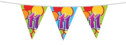 Vlaggenlijn 11 Jaar 10m van Haza Witbaard koop je bij Partywinkel