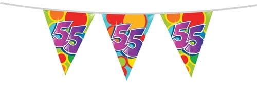 Vlaggenlijn 55 Jaar 10m van Haza Witbaard koop je bij Partywinkel