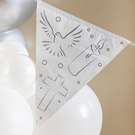 Vlaggenlijn Communie Wit - 10 meter van Folat koop je bij Partywinkel
