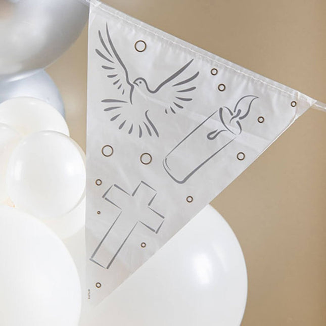 Vlaggenlijn Communie Wit - 10 meter van Folat koop je bij Partywinkel