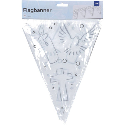 Vlaggenlijn Communie Wit - 10 meter van Folat koop je bij Partywinkel