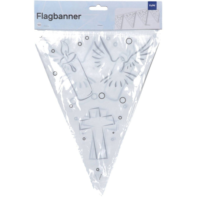 Vlaggenlijn Communie Wit - 10 meter van Folat koop je bij Partywinkel
