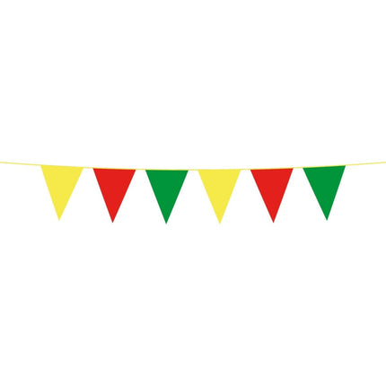 Vlaggenlijn Geel - Rood - Groen - 10 meter van Folat koop je bij Partywinkel