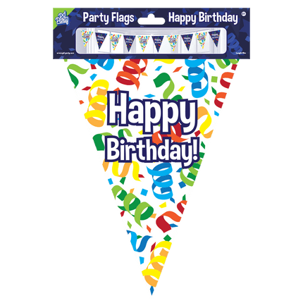 Vlaggenlijn Happy Birthday 10m van Paper Dreams koop je bij Partywinkel