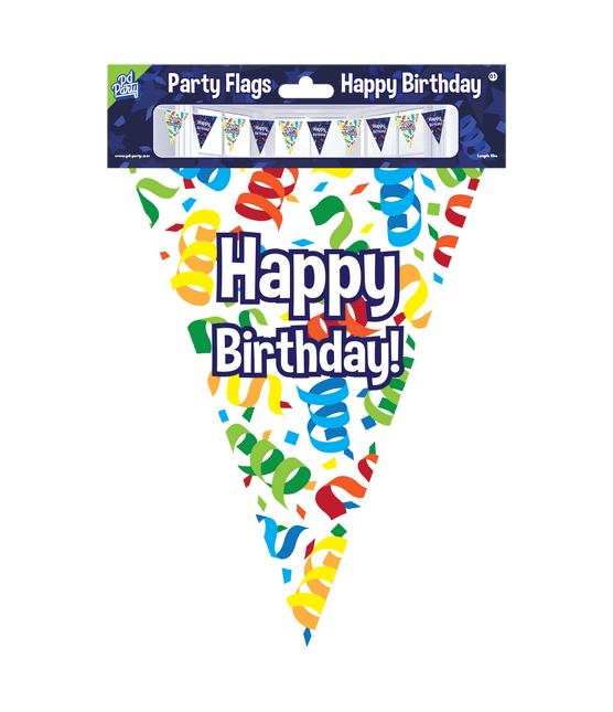 Vlaggenlijn Happy Birthday 10m van Paper Dreams koop je bij Partywinkel