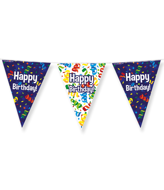 Vlaggenlijn Happy Birthday 10m van Paper Dreams koop je bij Partywinkel