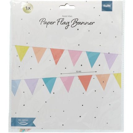 Vlaggenlijn Pastel 10m van Folat koop je bij Partywinkel
