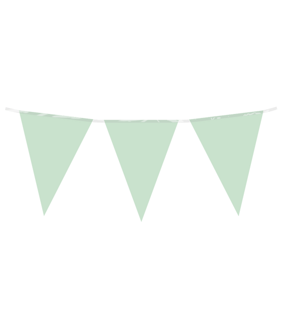 Vlaggenlijn pastel groen van Paper Dreams koop je bij Partywinkel