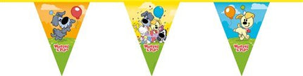Vlaggenlijn Woezel & Pip 10m van Haza Witbaard koop je bij Partywinkel