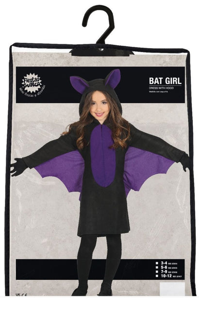 Vleermuis Halloween Kostuum Meisje paars van Fiestas Guirca koop je bij Partywinkel