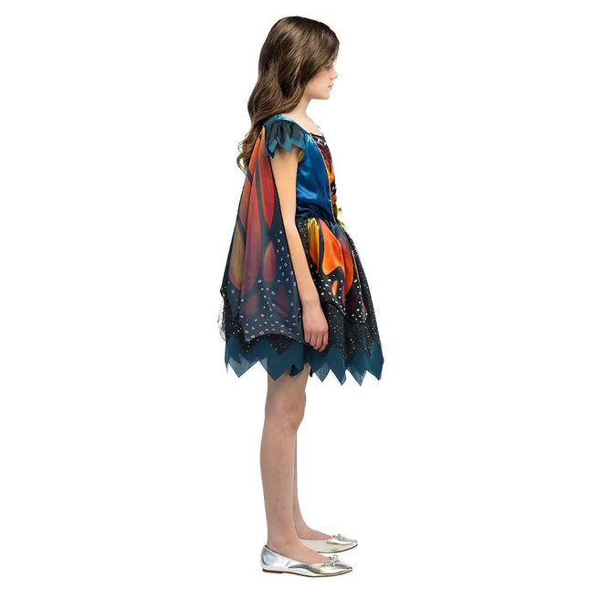 Vlinder Jurk Zwart Oranje Meisje van Boland koop je bij Partywinkel