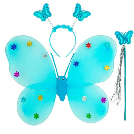 VLINDER SET BLAUW van Widmann koop je bij Partywinkel
