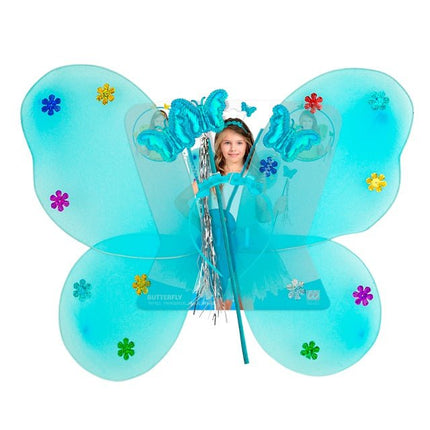 VLINDER SET BLAUW van Widmann koop je bij Partywinkel