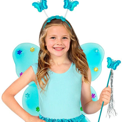 VLINDER SET BLAUW van Widmann koop je bij Partywinkel