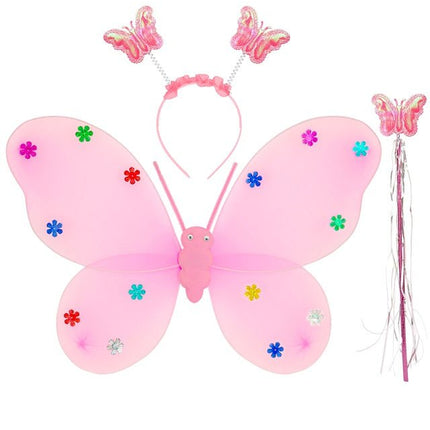 VLINDER SET ROZE van Widmann koop je bij Partywinkel