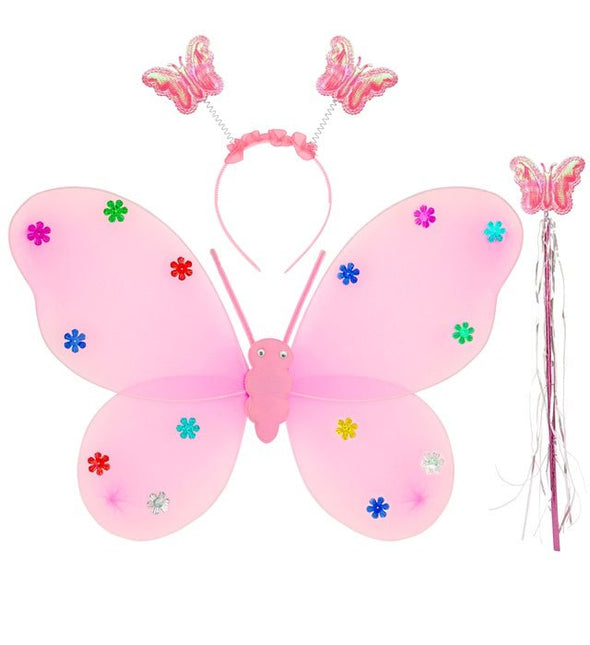 VLINDER SET ROZE van Widmann koop je bij Partywinkel