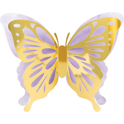 Vlinder Wanddecoratie 3st van Creative Converting koop je bij Partywinkel