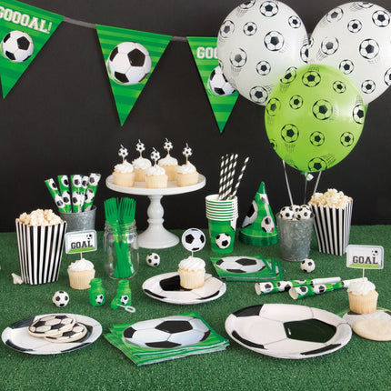 Voetbal Ballonnen 30cm 5st van Unique koop je bij Partywinkel