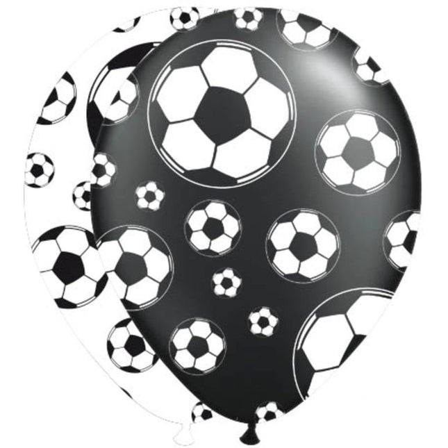 Voetbal Ballonnen 30cm 8st van Folat koop je bij Partywinkel