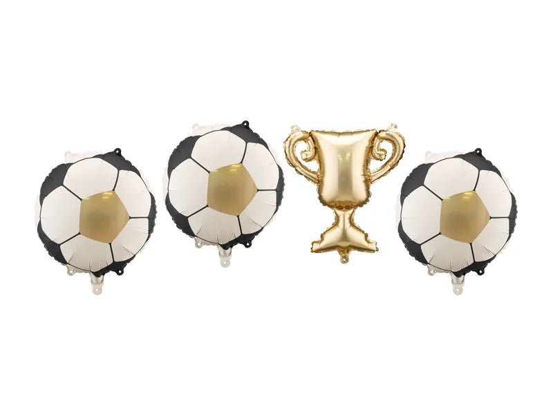 Voetbal Ballonnen 33cm 4st van Partydeco koop je bij Partywinkel
