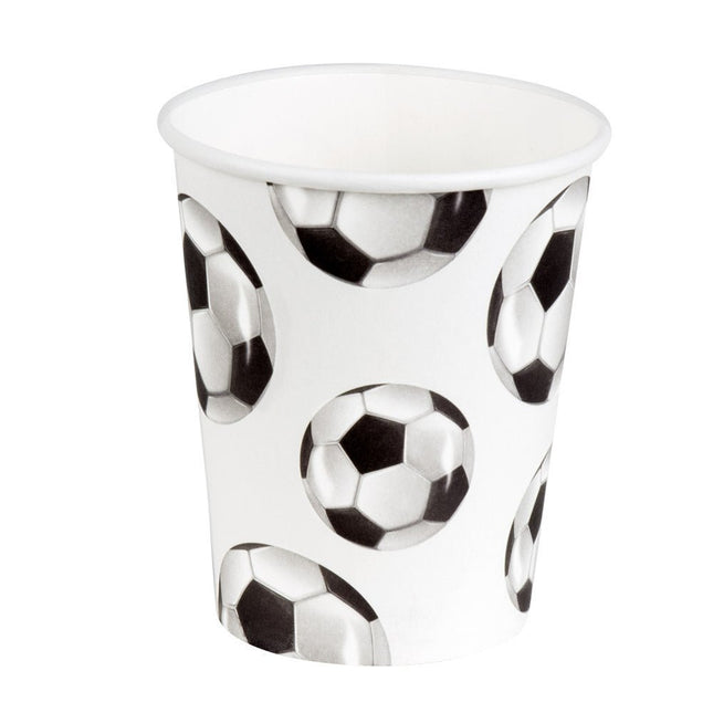 Voetbal Bekers Papier 210ml 10st van Boland koop je bij Partywinkel