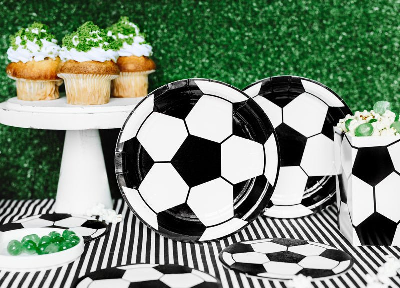 Voetbal Borden 18cm 6st van Partydeco koop je bij Partywinkel