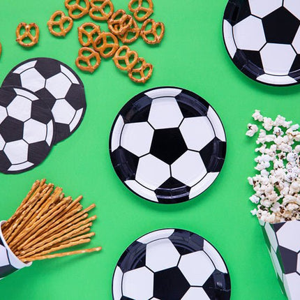 Voetbal Borden 18cm 6st van Partydeco koop je bij Partywinkel
