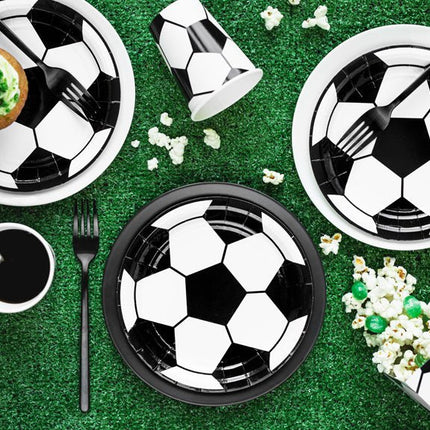 Voetbal Borden 18cm 6st van Partydeco koop je bij Partywinkel