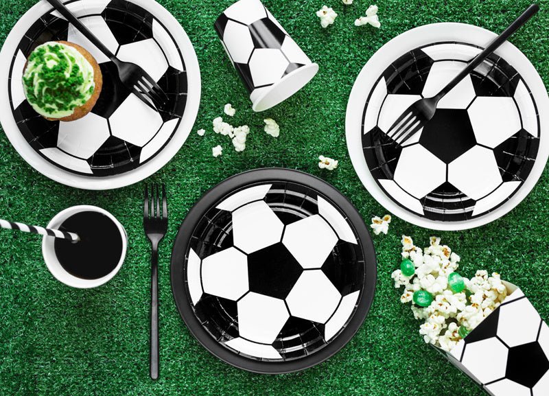 Voetbal Borden 18cm 6st van Partydeco koop je bij Partywinkel
