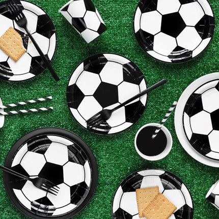Voetbal Borden 18cm 6st van Partydeco koop je bij Partywinkel