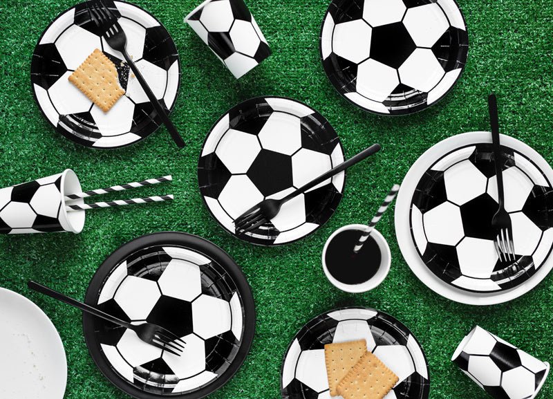 Voetbal Borden 18cm 6st van Partydeco koop je bij Partywinkel