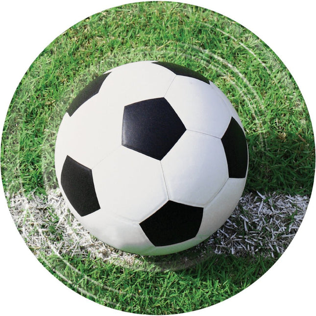 Voetbal Borden 23cm 8st van Creative Converting koop je bij Partywinkel