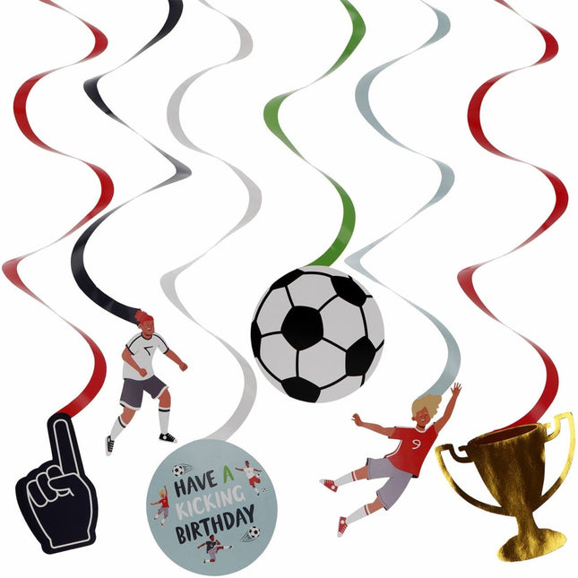 Voetbal Hangdecoratie 6st van Folat koop je bij Partywinkel