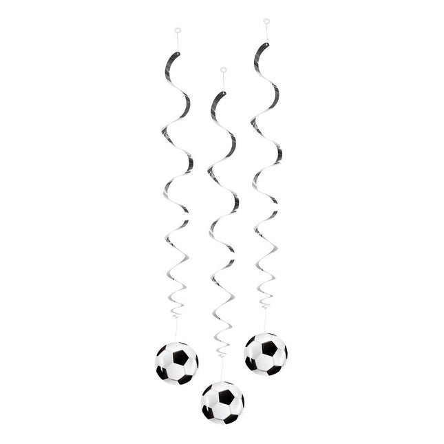 Voetbal Hangdecoratie 85cm 3st van Boland koop je bij Partywinkel